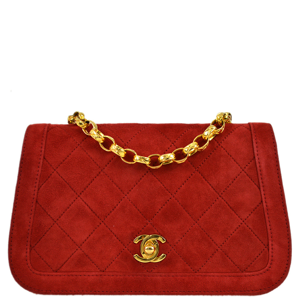 Red hot sale suede purse