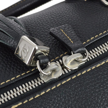 Chanel 2003-2004 Black Calfskin Boston 40