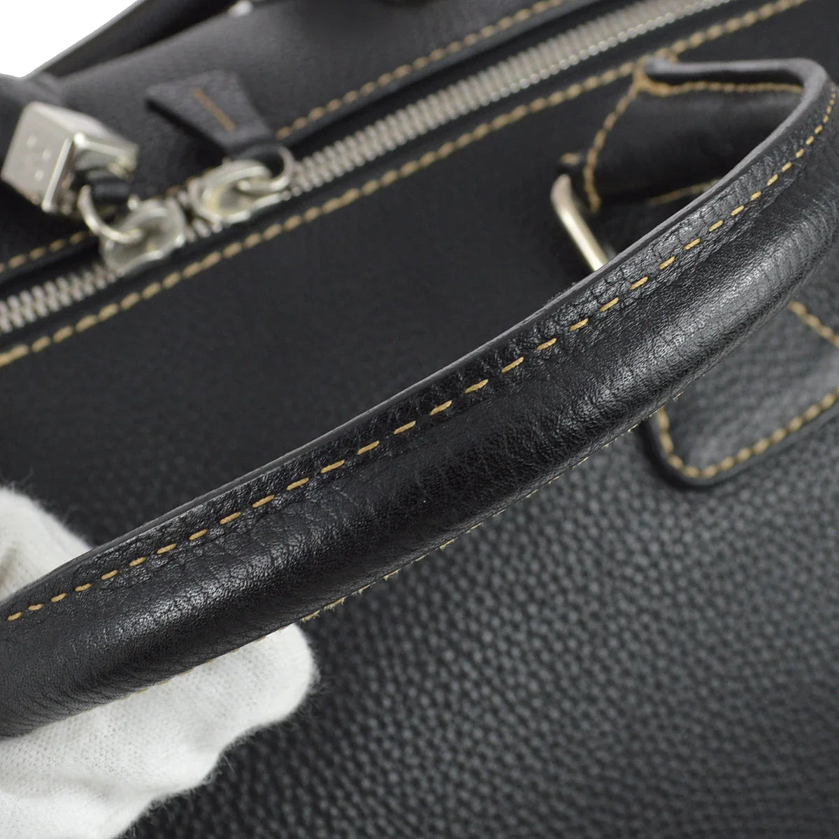 Chanel 2003-2004 Black Calfskin Boston 40