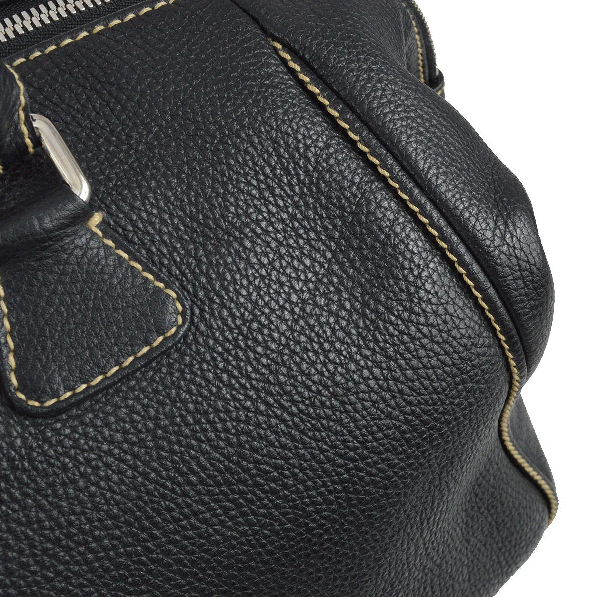 Chanel 2003-2004 Black Calfskin Boston 40