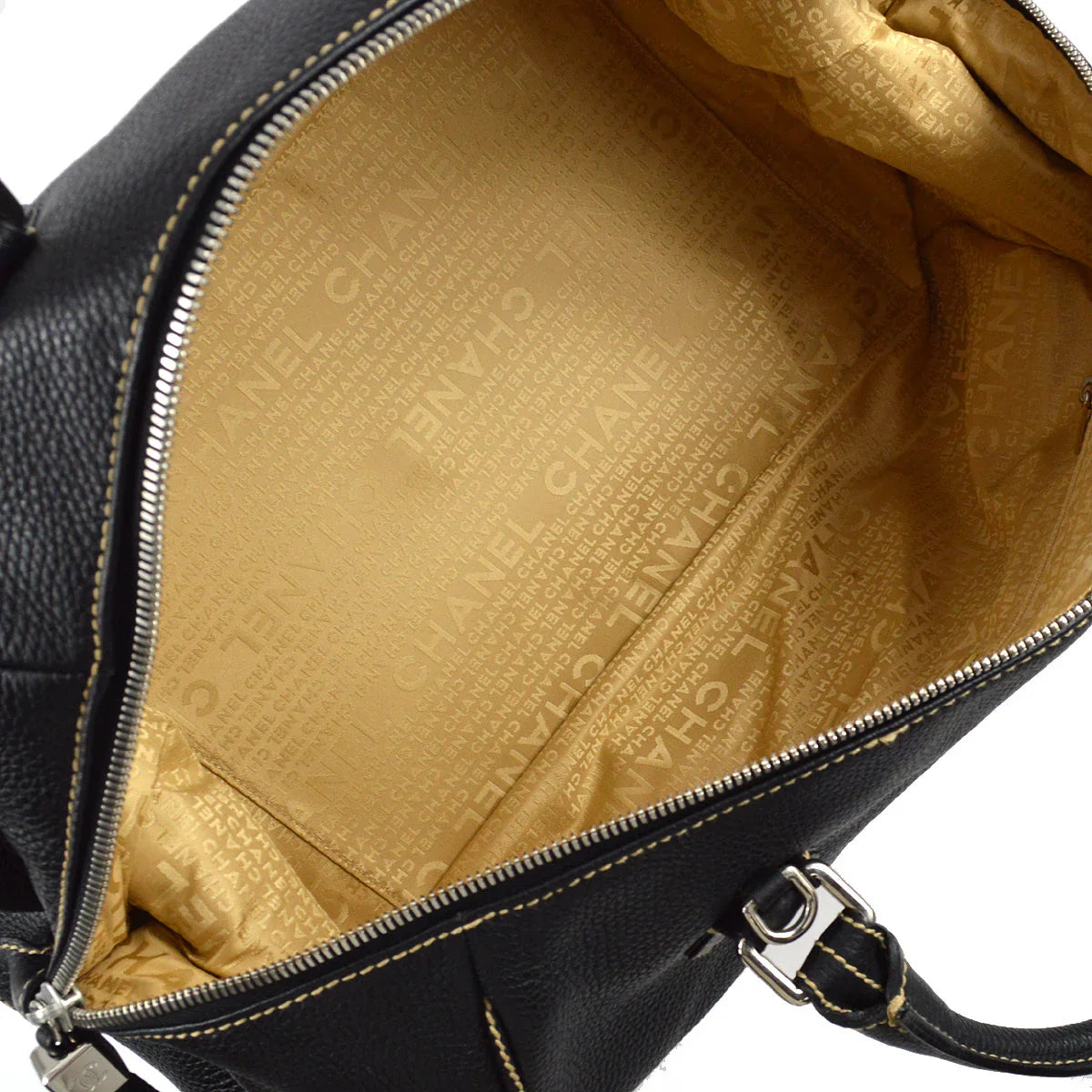 Chanel 2003-2004 Black Calfskin Boston 40