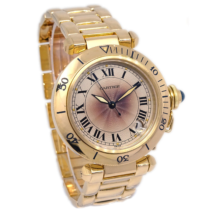 Cartier Pasha Watch 18KYG Ref.1035