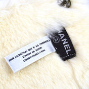 Chanel White Fur Bracelet Bangle Wristband