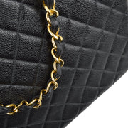 Chanel 1996-1997 Black Caviar Tote Chain Tote