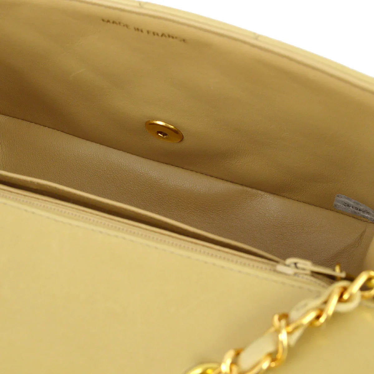 Chanel * 1991-1994 Beige Lambskin Small Diana Flap Bag