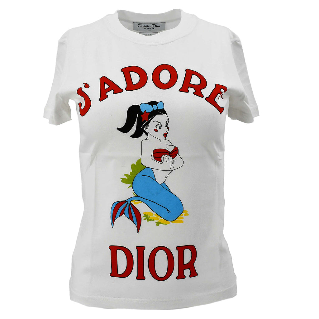 Christian Dior 2002 graphic-print cotton T-shirt set #38