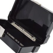 Chanel * 2004 Spring Black Acrylic Cassette Tape Clutch Bag