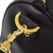 Chanel * 1996-1997 Black Caviar 2way Duffle Handbag