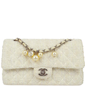 Chanel * 2004-2005 Tweed Medium Classic Double Flap Bag SHW