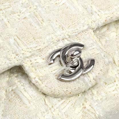 Chanel * 2004-2005 Tweed Medium Classic Double Flap Bag SHW