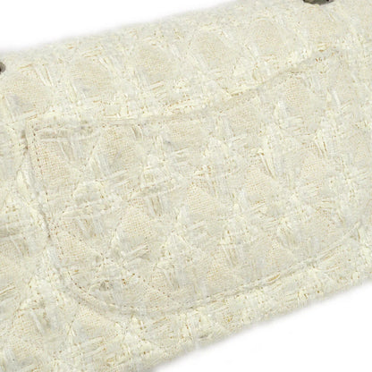 Chanel * 2004-2005 Tweed Medium Classic Double Flap Bag SHW