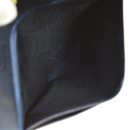 Chanel 1991-1994 Navy Lambskin Timeless Long Wallet