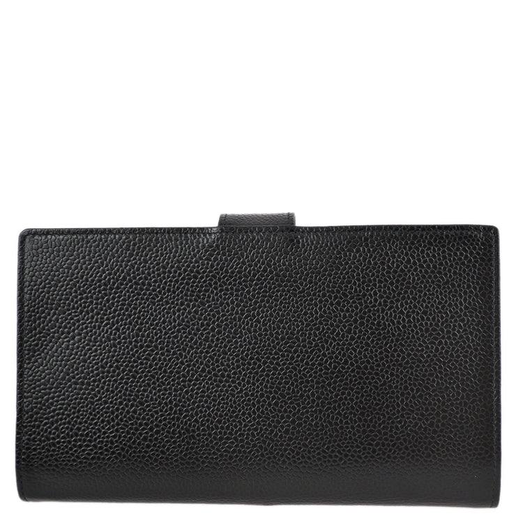 Chanel 2000-2001 Black Caviar Timeless Long Wallet