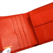 Chanel 1997-1999 Red Caviar Timeless Bifold Wallet