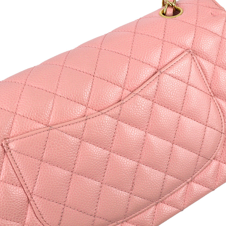 Chanel 2004-2005 Pink Caviar Medium Classic Double Flap Bag