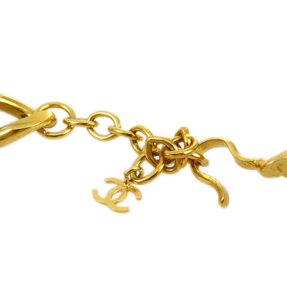Chanel * 1995 Black & Gold Logo Plate Choker