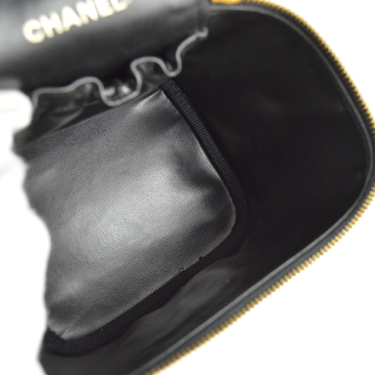 Chanel 1994-1996 Black Caviar Timeless Vanity Handbag