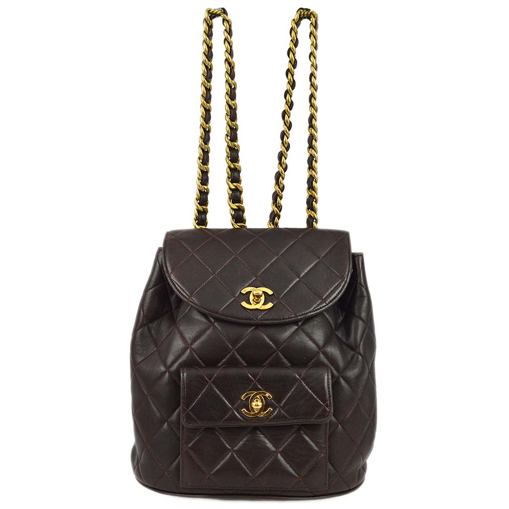 Quilted deals chain backpack