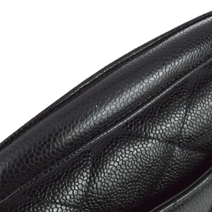 Chanel 1994-1996 Black Caviar Briefcase Business Handbag