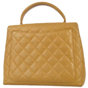 Chanel 2004-2005 Beige Caviar Kelly Handbag