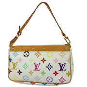 Louis Vuitton 2003 White Multicolor Pochette Accessoires Handbag M92649