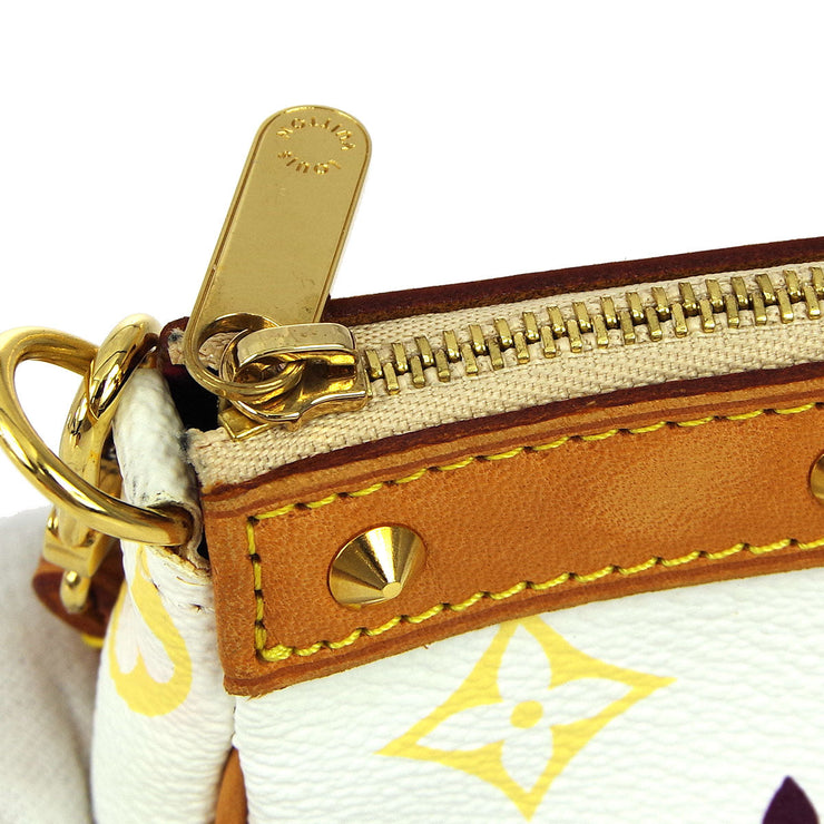 Louis Vuitton White Multicolor Pochette Accessoires Handbag M92649