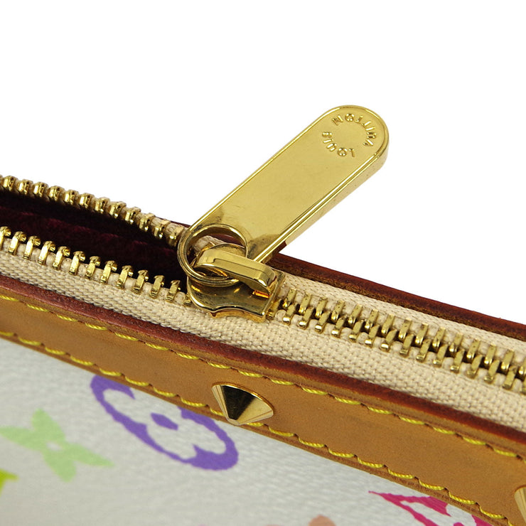 Louis Vuitton 2003 White Multicolor Pochette Accessoires Handbag M92649