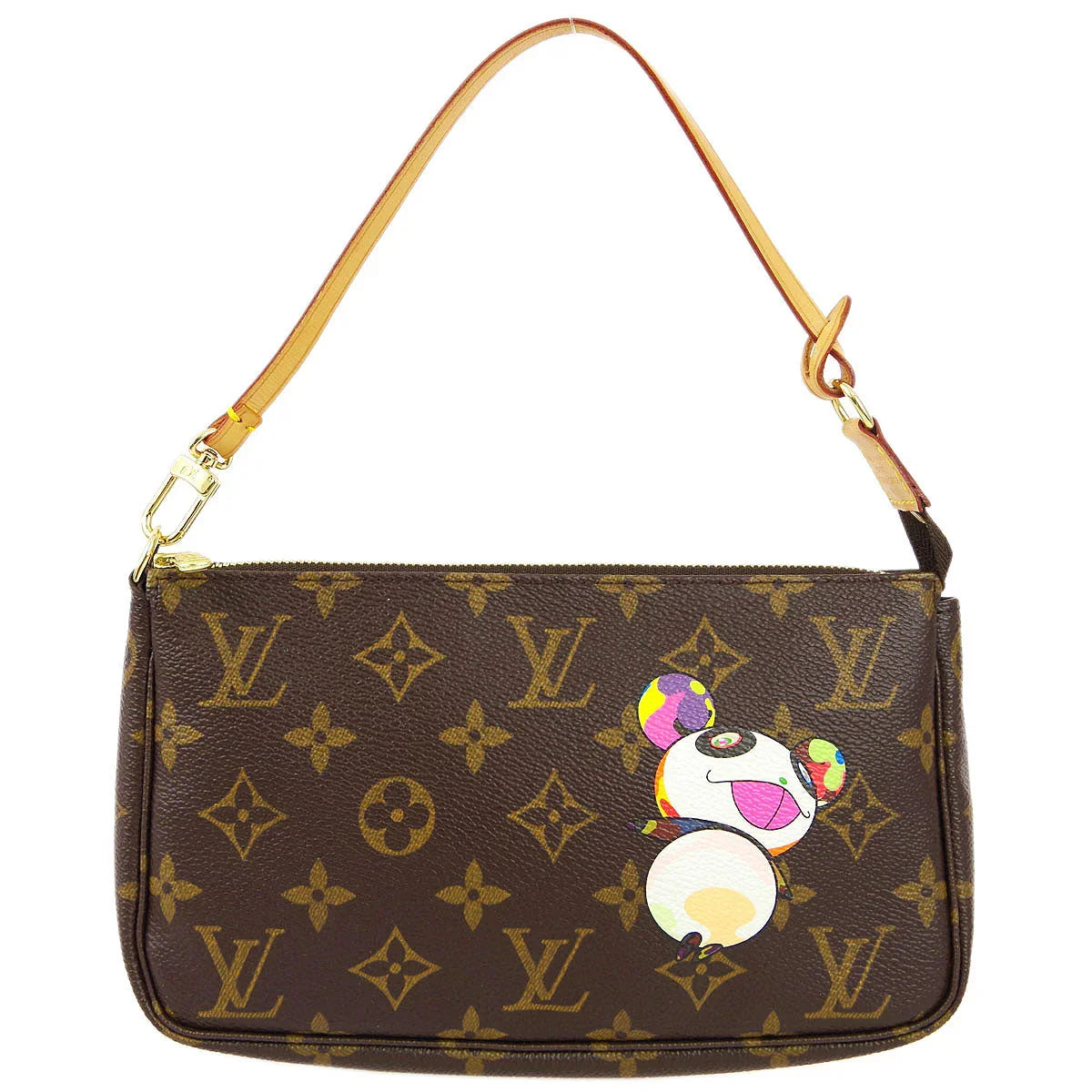 Louis Vuitton 2004 Monogram Panda Pochette Accessoires Handbag M51981