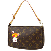 Louis Vuitton 2004 Monogram Panda Pochette Accessoires Handbag M51981