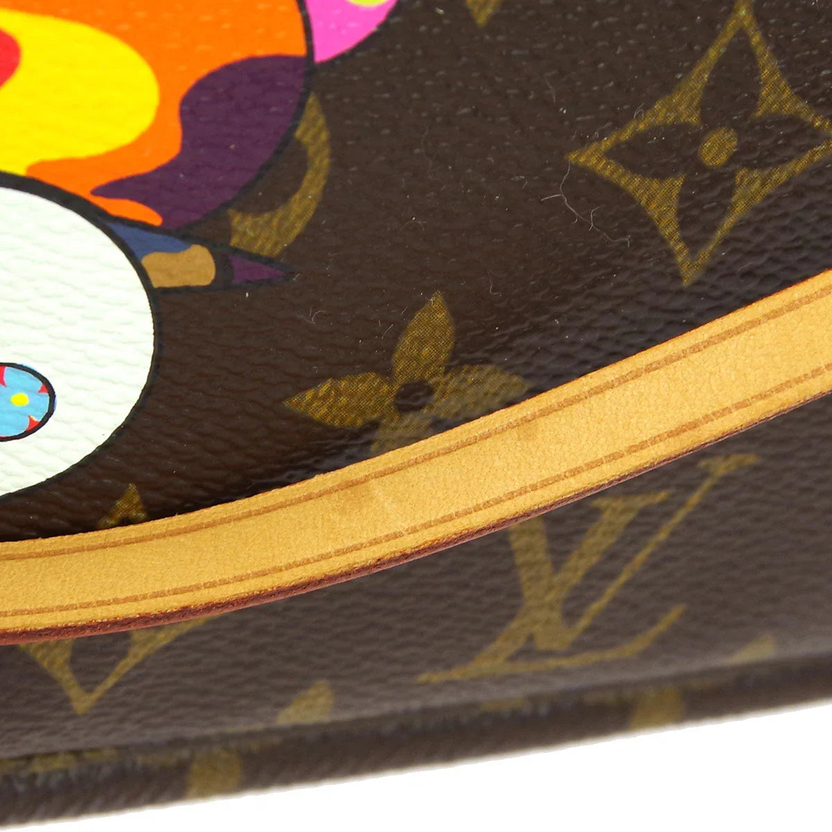 Louis Vuitton 2004 Monogram Panda Pochette Accessoires Handbag M51981
