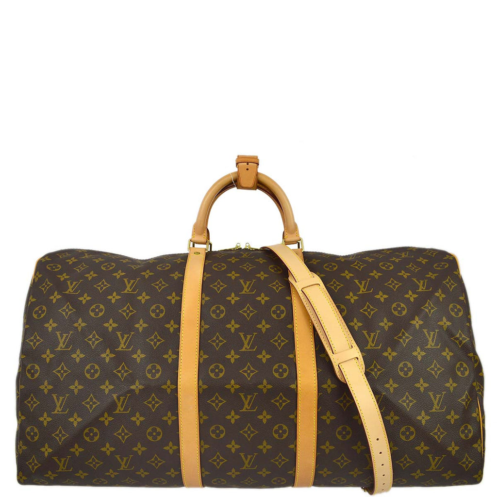 Louis Vuitton 1998 Monogram Keepall Bandouliere 60 Duffle Bag M41412 AMORE Vintage Tokyo