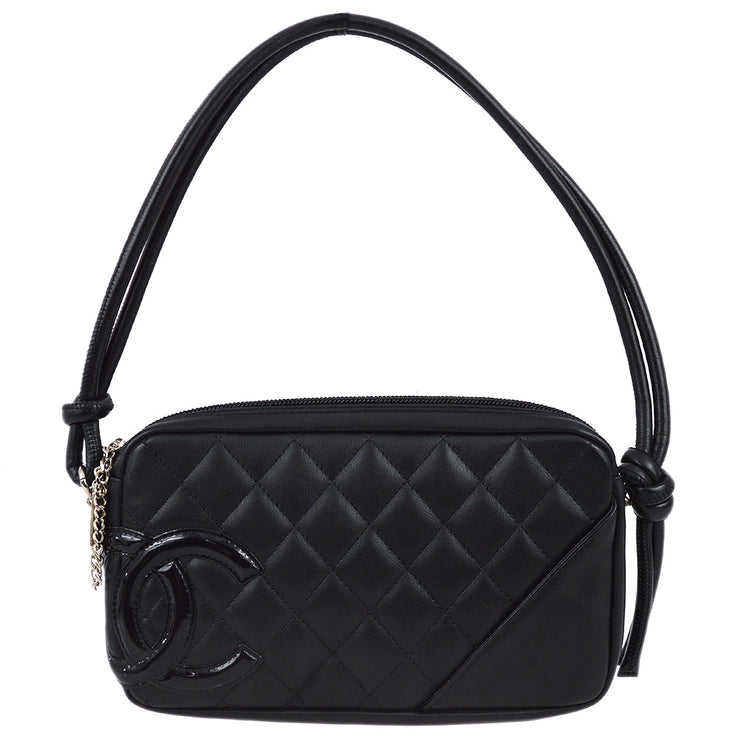 Chanel 2005-2006 Black Calfskin Cambon Ligne Handbag