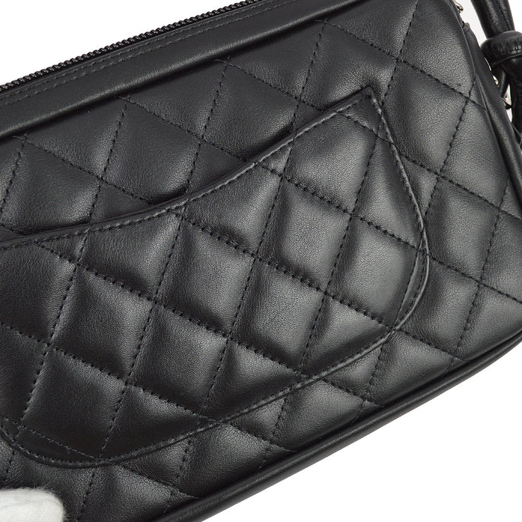 Chanel 2005-2006 Black Calfskin Cambon Ligne Handbag