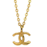 Chanel Mini CC Chain Pendant Necklace Gold 376/1982