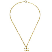 Chanel Mini CC Chain Pendant Necklace Gold 376/1982