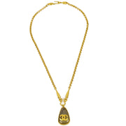 Chanel Gold Chain Pendant Necklace 97A