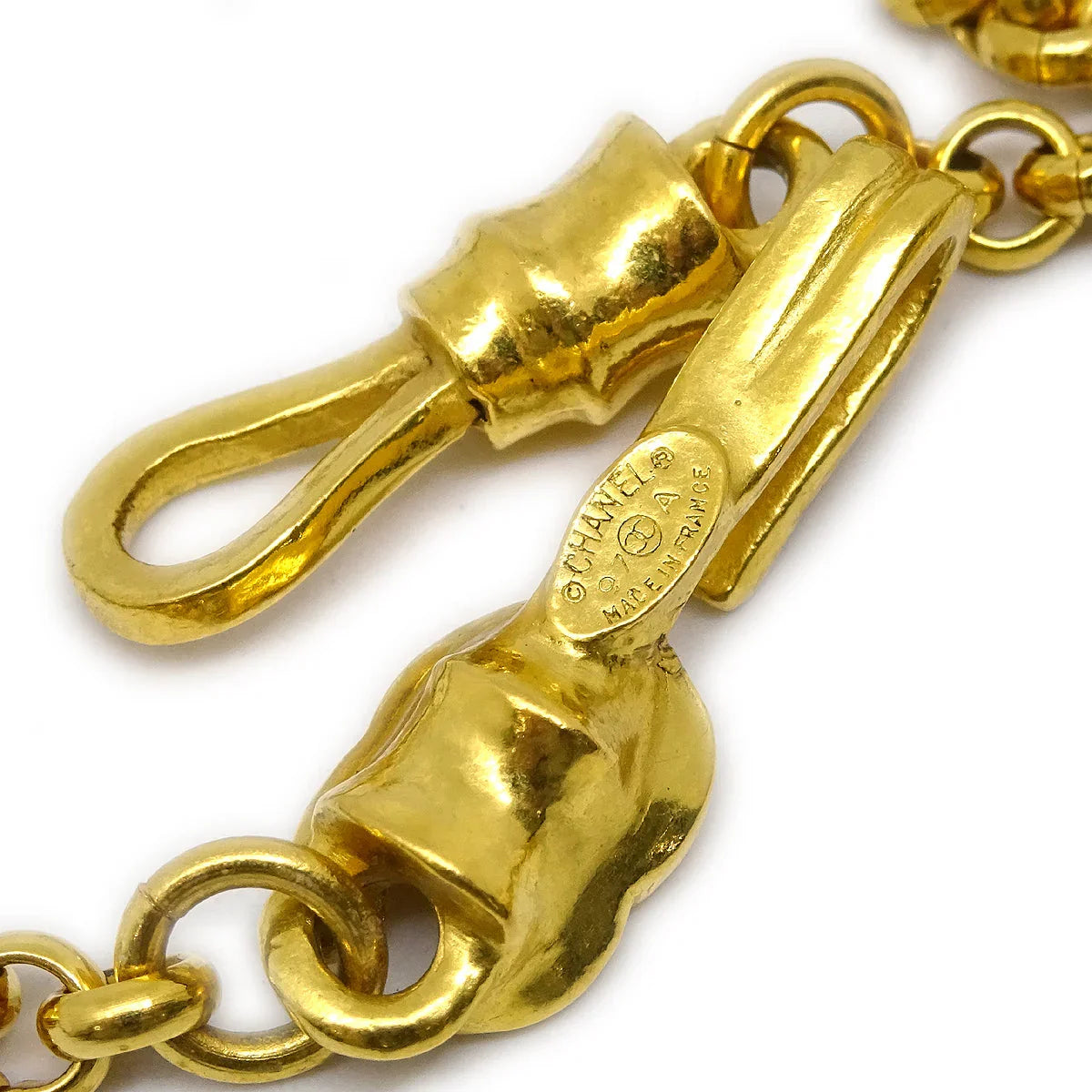 Chanel Gold Chain Pendant Necklace 97A