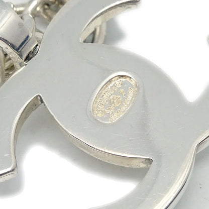 Chanel Turnlock Chain Necklace Silver 96P