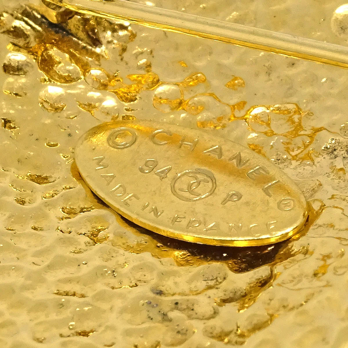 Chanel Brooch Pin Gold 94P