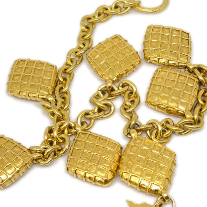 Chanel Mademoiselle Gold Chain Pendant Necklace