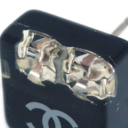 Chanel Square Earrings Black Rhinestone 05P