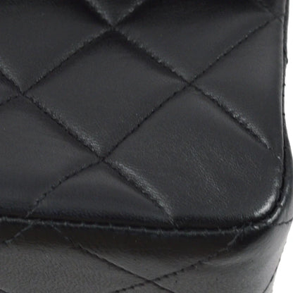 Chanel 1994-1996 Black Lambskin Medium Double Sided Classic Flap Bag