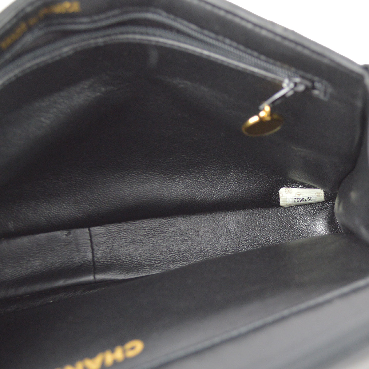 Chanel 1994-1996 Black Lambskin Medium Double Sided Classic