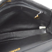 Chanel 1994-1996 Black Lambskin Medium Double Sided Classic Flap Bag