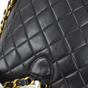 Chanel 1996-1997 Black Lambskin Large Duma Backpack