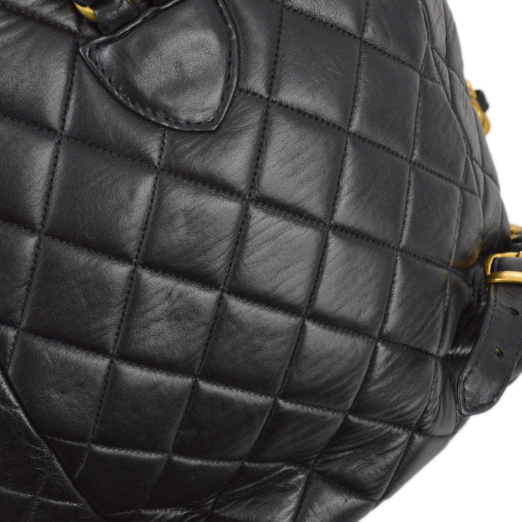 Chanel 1996-1997Black Lambskin Large Duma Backpack