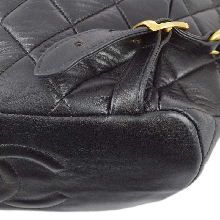 Chanel 1996-1997Black Lambskin Large Duma Backpack