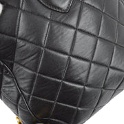 Chanel 1994-1996 Black Lambskin Large Duma Backpack