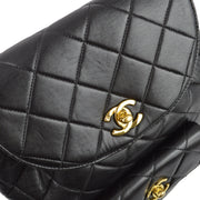 Chanel 1994-1996 Black Lambskin Large Duma Backpack