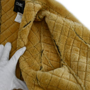 Chanel 2001 fall diamond-quilted shearling coat #36